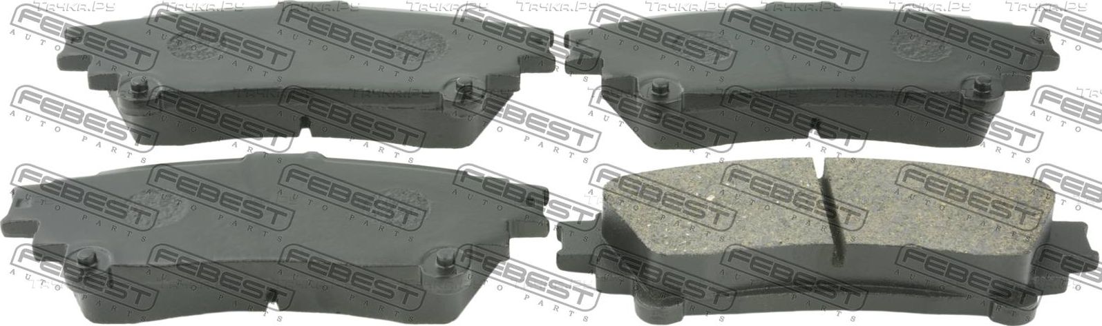Тормозные колодки Febest задние для Toyota Highlander III (U50) 2013-2019. Артикул 0101-GGL15R
