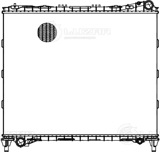 Радиатор охлаждения двигателя Luzar для Land Rover Range Rover IV 2012-2026. Артикул LRc 10171