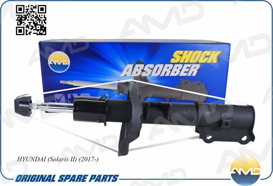 Амортизатор HYUNDAI SOLARIS 17- перед.лев.газ (AMD). Артикул AMDSA723L