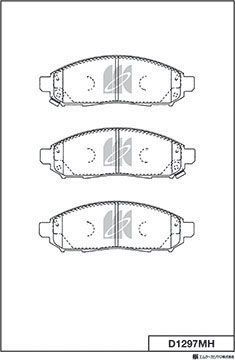 Тормозные колодки MK Kashiyama. Артикул D1297MH