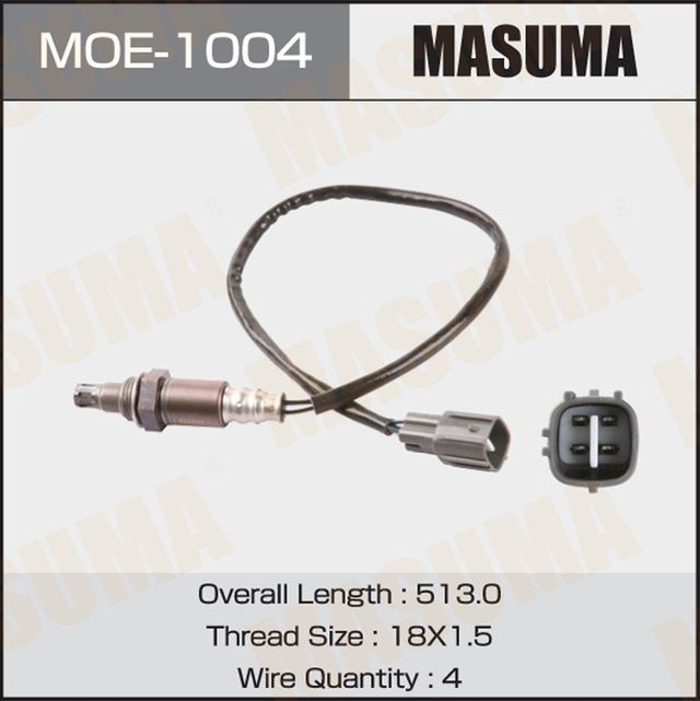 Лямбда-зонд (кислородный датчик) Masuma для Toyota RAV4 III (XA30) 2005-2013. Артикул MOE-1004