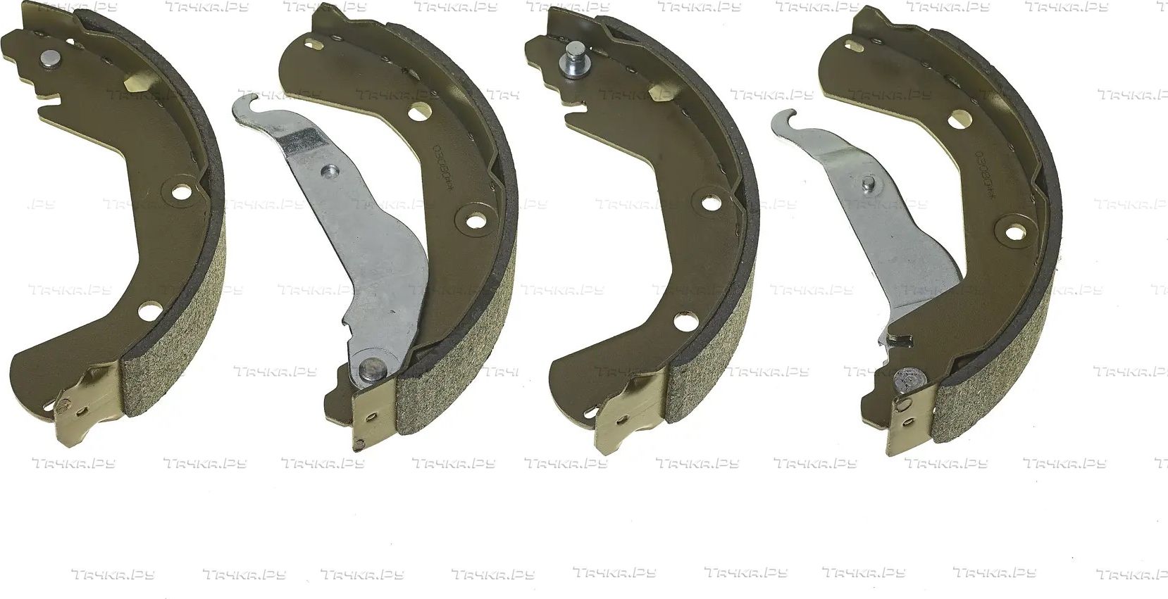 Тормозные колодки (стояночная тормозная система) Brembo задние для Chevrolet Aveo II 2011-2017. Артикул S 10 518
