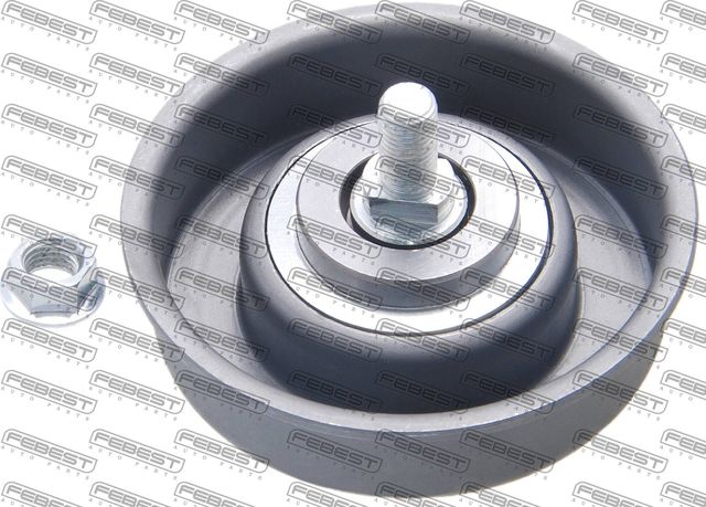 Натяжной ролик (натяжитель) приводного поликлинового ремня Febest. Артикул 0487-EA3A
