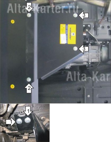 Защита Мотодор для РК Mitsubishi Pajero IV (дизель) 2006-2024. Артикул 11322