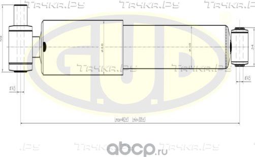 Амортизатор G.U.D. задний для Renault Megane I 1996-2003. Артикул GSA551804
