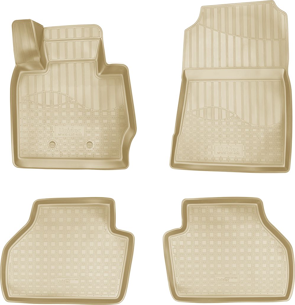 Коврики 3D Норпласт для салона BMW X4 F26 2014-2018 Бежевый. Артикул NPA10-C07-600-B