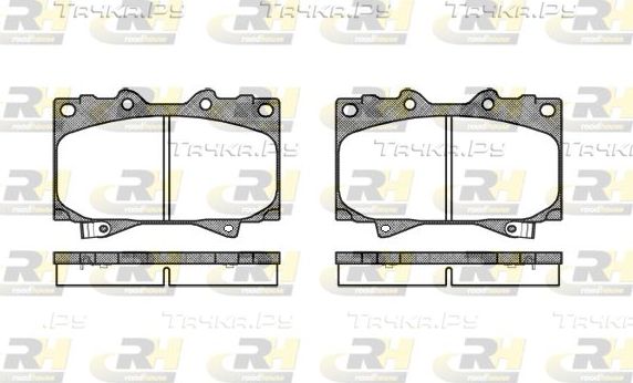 Тормозные колодки RoadHouse передние для Lexus LX 470 1998-2008. Артикул 2707.04