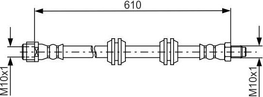 Тормозной шланг Bosch. Артикул 1 987 481 744