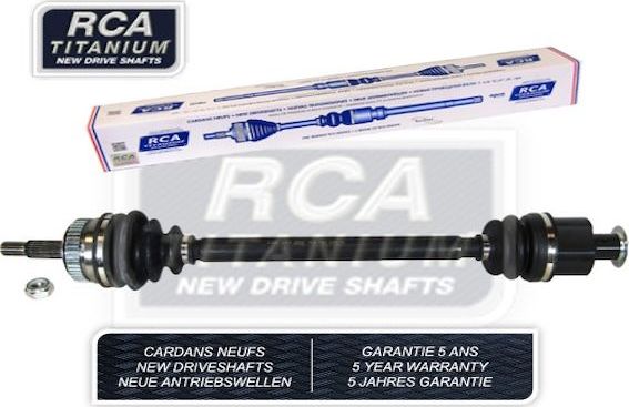 Полуось (привод в сборе, приводной вал) RCA FRANCE NEW DRIVESHAFT передняя правая для Renault Laguna I 1993-2001. Артикул R230AN