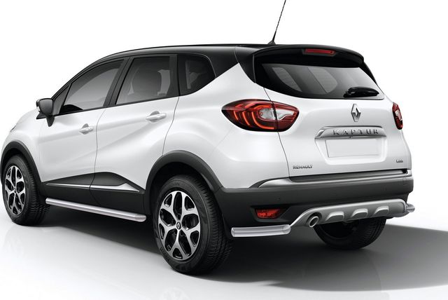 Защита Rival заднего бампера d57 уголки для Renault Kaptur 2016-2020. Артикул R.4704.005