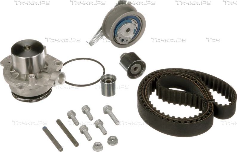 Помпа (водяной насос) с комплектом ремня ГРМ Gates PowerGrip™ для Volkswagen Golf VII 2012-2026. Артикул KP45678XS