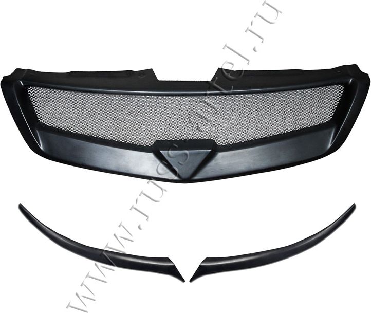 Тюнинг комплект Русская Артель (решетка радиатора с черной сеткой, накладки на передние фары) для Kia Cerato II седан 2008-2013. Артикул TKKC-047750