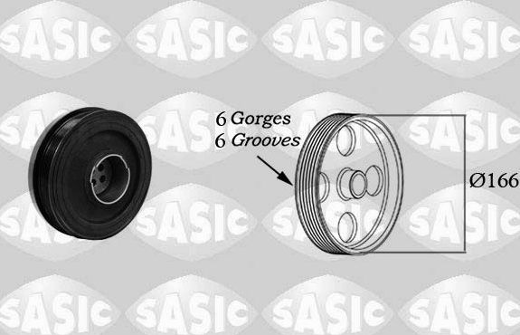 Шкив коленвала Sasic для BMW 1 I (E82/E88) 2007-2013. Артикул 2156054
