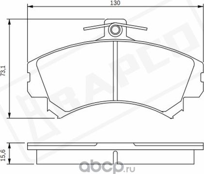 Колодки тормозные дисковые пер. S40 I (644) 95-04 V40 Estate (645) 95 (Bapco) Bapco. Артикул BP0127