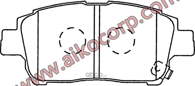 Колодки TOYOTA Corolla 120 (2000-2006) передние (Aiko). Артикул PF1472