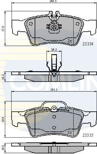 Тормозные колодки Comline Comline. Артикул CBP01118