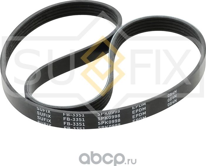 Ремень поликлиновый 5PK1000 (Sufix). Артикул FB3351