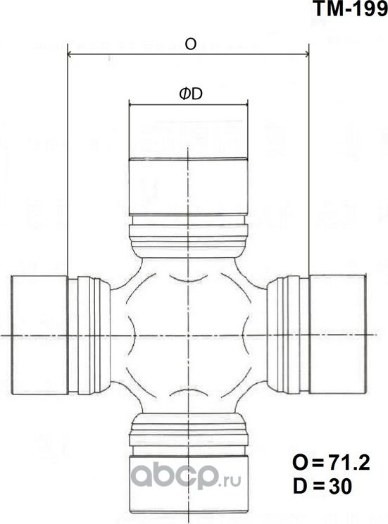 Крестовина карданного вала (Toyo). Артикул TM-199