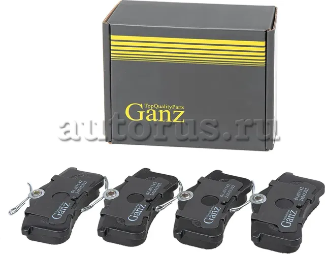 Колодки задние TOYOTA AVENSIS/COROLLA 00-03 GANZ GIJ07142 Ganz. Артикул GIJ07142