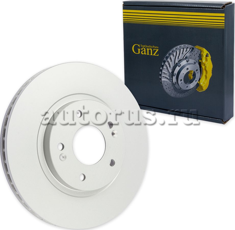 Диск тормозной передний с покрытием (Ganz). Артикул GIJ10127