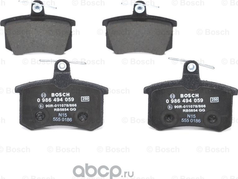 Колодки торм задн к-т (Bosch). Артикул 986494059