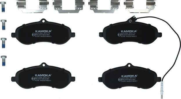 Тормозные колодки Kamoka передние для Citroen Jumpy II 2007-2016. Артикул JQ1013542