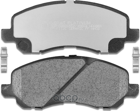 Тормозные колодки Gerat BP-F112C (передние) Ceramic Gerat. Артикул BPF112C