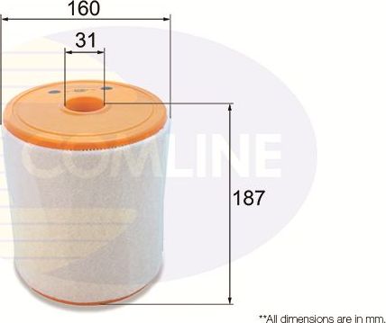 Воздушный фильтр Comline для Audi A7 I (4G) 2010-2018. Артикул EAF918