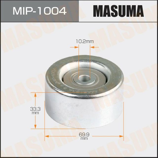 Направляющий (ведущий) ролик приводного поликлинового ремня Masuma. Артикул MIP-1004