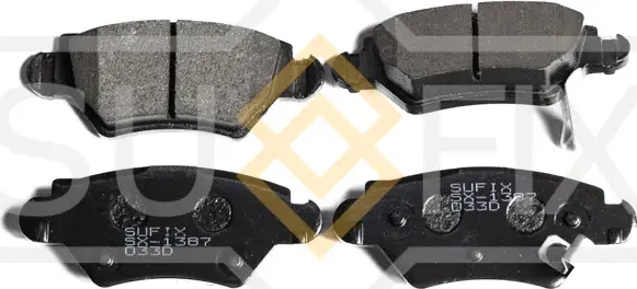 Колодки тормозные дисковые задние правые/левые OPEL ASTRA G CLASSIC (T98) 2004-2 (Sufix). Артикул SX1387