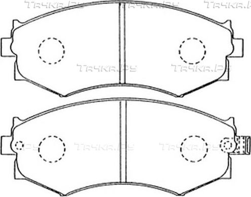 Тормозные колодки FIT передние для Nissan Prairie II (M11) 1988-1992. Артикул FP0462