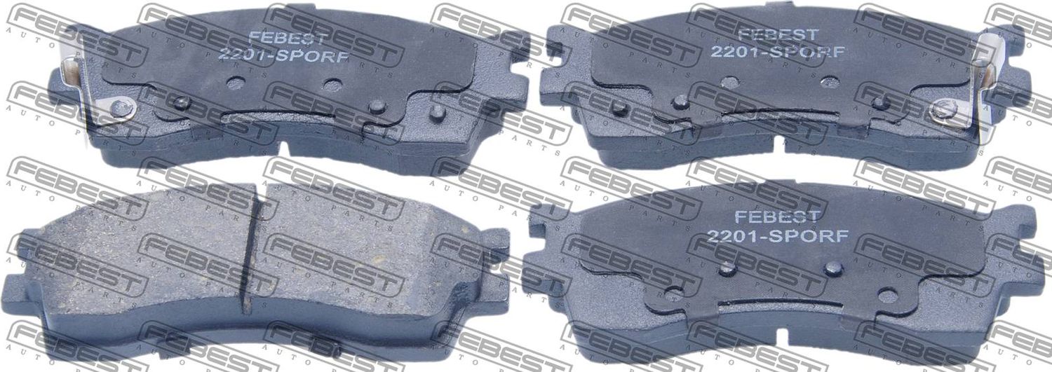 Тормозные колодки Febest. Артикул 2201-SPORF