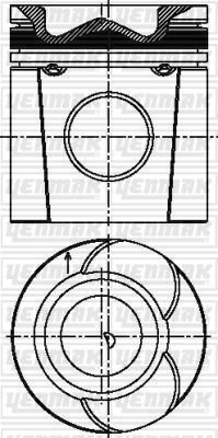 Поршень Yenmak. Артикул 31-04944-000