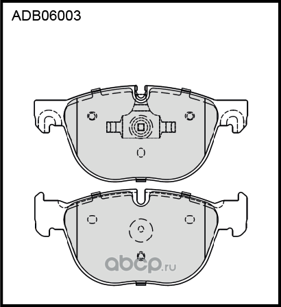 Колодки тормозные BMW X5 (E70),X6 (E71) передние (4шт.) ALLIED NIPPON. Артикул ADB06003