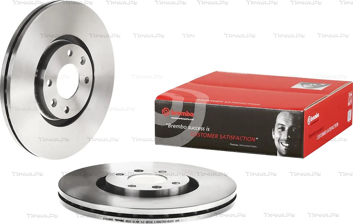 Тормозной диск Brembo PRIME LINE передний для Citroen C4 I 2004-2013. Артикул 09.9935.14