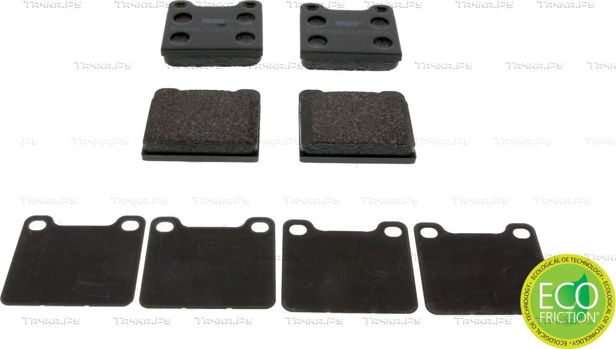 Тормозные колодки Ferodo Premier Eco Friction задние для Volvo P1800 1962-1970. Артикул FDB704