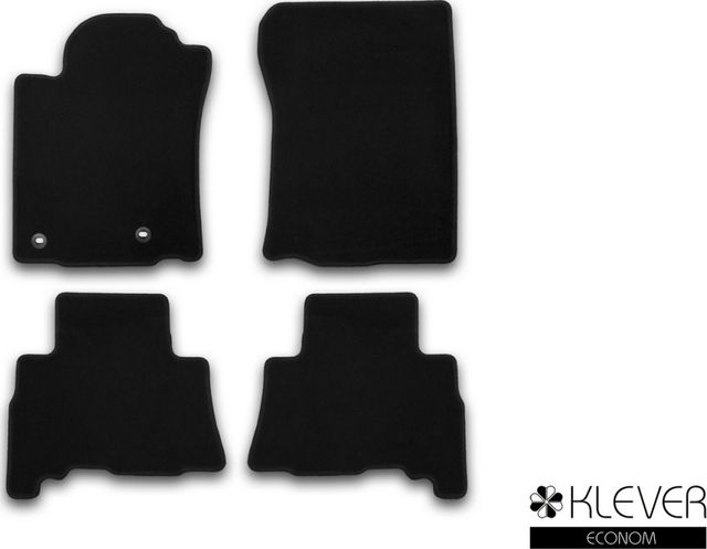 Коврики Klever Econom для салона Toyota Land Cruiser Prado 150 5 мест внедорожник 2013-2017. Артикул KVR01482901200k