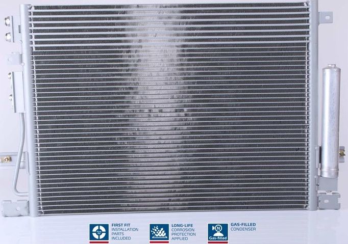 Радиатор кондиционера (конденсатор) Nissens (алюминий). Артикул 940348