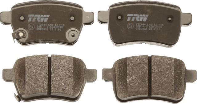 Тормозные колодки TRW задние для Fiat 500L I 2012-2026. Артикул GDB2032