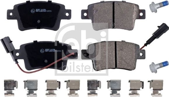 Тормозные колодки Febi Bilstein задние для Fiat Punto III Punto Evo 2009-2012. Артикул 16898