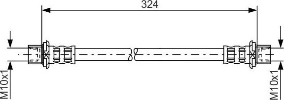 Тормозной шланг Bosch. Артикул 1 987 481 016