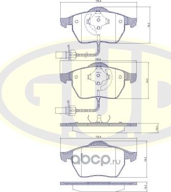 Тормозные колодки G.U.D.. Артикул GBP039022