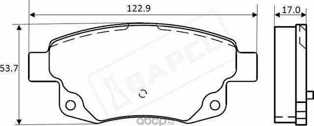 Колодки тормозные дисковые зад. FORD TRANSIT 06-14 (Bapco) Bapco. Артикул BP0364