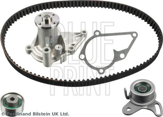 Помпа (водяной насос) с комплектом ремня ГРМ Blue Print. Артикул ADG073755