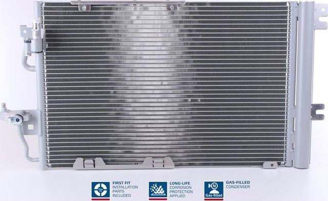 Радиатор кондиционера (конденсатор) Nissens (алюминий) для Opel Astra H 2004-2014. Артикул 94807