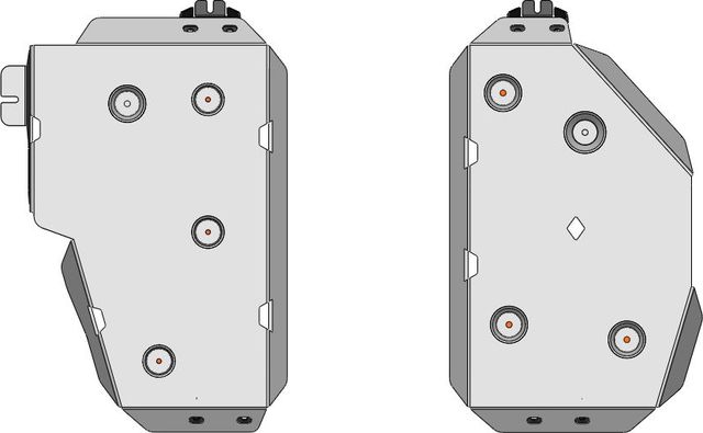 Защита алюминиевая АВС-Дизайн для топливного бака Mitsubishi Delica D:5 I рестайлинг 4WD 2018-2026. Артикул 14.35ABC