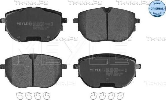 Тормозные колодки Meyle Original передние для Volkswagen Multivan T6 2015-2026. Артикул 025 262 6818