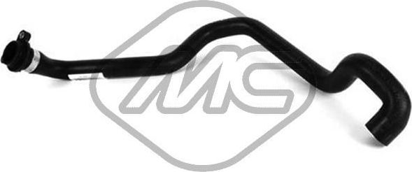 Патрубок радиатора (системы охлаждения) Metalcaucho (полимерный материал). Артикул 03958