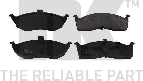 Тормозные колодки NK передние для Dodge Caravan IV 2001-2007. Артикул 229311