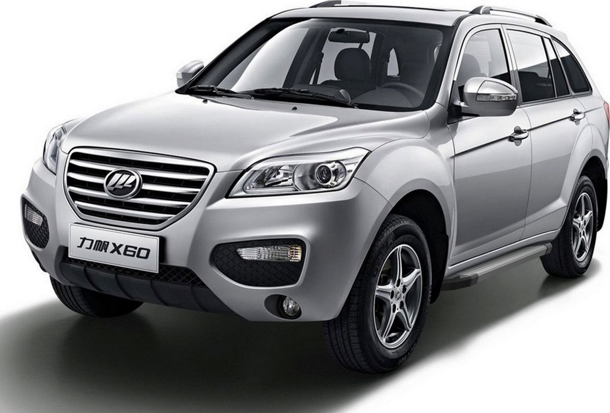 Пороги алюминиевые Rival Silver для Lifan X60 2012-2016. Артикул F160AL.3302.2